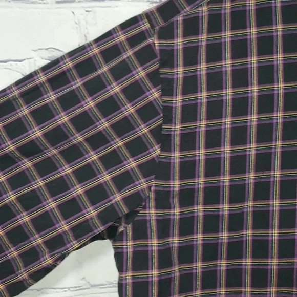 Polo by Ralph Lauren Men’s Blake 2-Ply Long Sleeve Button Up Check Shirt Black - Picture 4 of 8